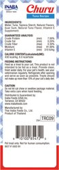 Inaba Churu Grain-Free Creamy Puree Tuna Recipe Lickable Cat Treat, 0.5-oz tube, 32 count slide 2 of 9