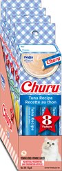 Inaba Churu Grain-Free Creamy Puree Tuna Recipe Lickable Cat Treat, 0.5-oz tube, 32 count