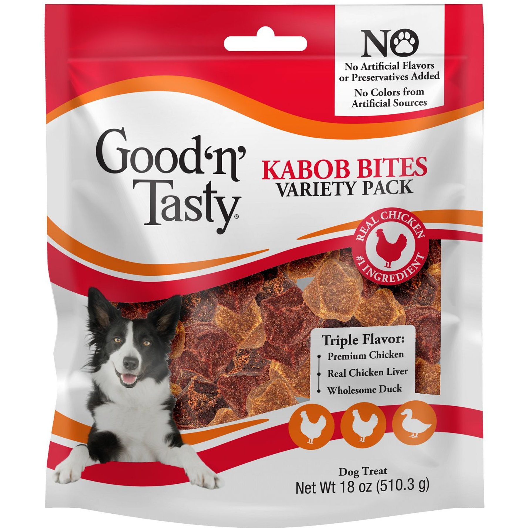 Good 'n' Tasty Kabob Bites Dog Treats, 18-oz bag
