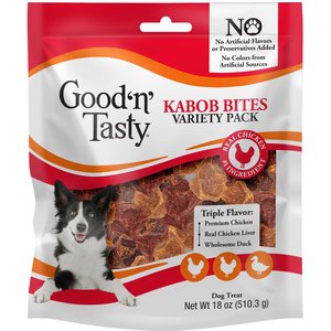 Good 'n' Tasty Kabob Bites Dog Treats, 18-oz bag