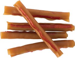 DreamBone DreamSticks Real Peanut Butter Rawhide Free Dog Hard Chew Treats, 13 count