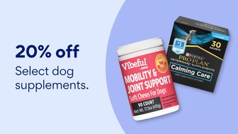 20% off select dog supplements