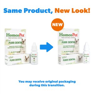 HomeoPet Feline Purr Dental Cat Supplement, 15mL bottle