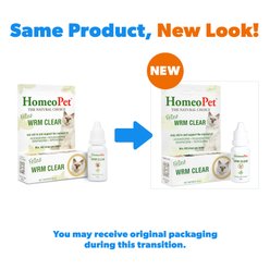 HomeoPet WRM Clear Dewormer for Hookworms, Roundworms, Tapeworms & Whipworms for Cats, 450 drops slide 2 of 8