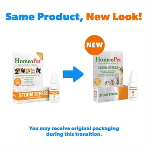 HomeoPet Storm Stress for Pets 20-80lbs, 450 drops