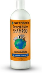 Earthbath Oatmeal & Aloe Itch Relief Vanilla Almond Dog & Cat Shampoo, 16-fl oz bottle slide 1 of 9