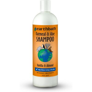Earthbath Oatmeal & Aloe Itch Relief Vanilla Almond Dog & Cat Shampoo, 16-fl oz bottle