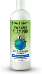 Earthbath Shed Control Green Tea & Awapuhi Dog & Cat Shampoo, 16-fl oz bottle