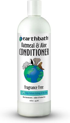 EARTHBATH Oatmeal & Aloe Itch Relief Fragrance Free Dog & Cat Conditioner,  16-fl oz bottle - Chewy.com