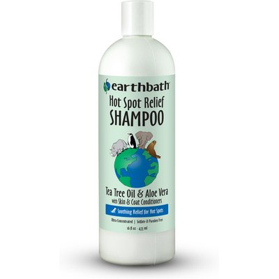 Earthbath Earthbath Hot Spot Relief Tea Tree & Aloe Dog & Cat Shampoo, 16-fl oz bottle