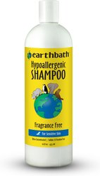 Earthbath Hypo-Allergenic Fragrance Free Dog & Cat Shampoo, 16-fl oz bottle