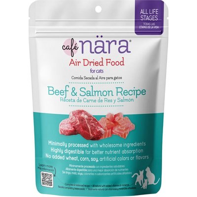 Cafe Nara Cafe Nara Beef & Salmon Recipe Air Dried Cat Food, 5-oz bag