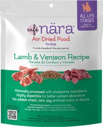 Cafe Nara Lamb & Venison Recipe Air Dried Dog Food, 1-lb bag