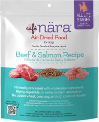Cafe Nara Beef & Salmon Recipe Air Dried Dog Food, 1-lb bag