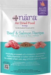 Cafe Nara Beef & Salmon Recipe Air Dried Dog Food, 3-lb bag