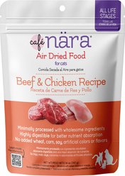 Cafe Nara Beef & Chicken Recipe Air Dried Cat Food, 14-oz bag slide 1 of 8