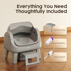 PetPivot AutoScooper 12 Lite Automatic Cat Litter Box, Steel slide 2 of 9