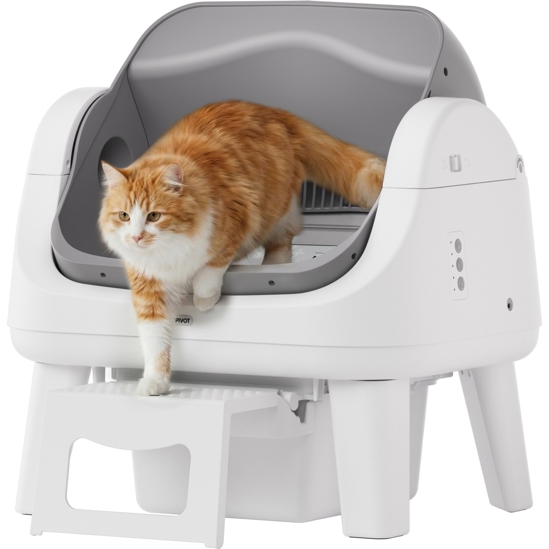 PetPivot AutoScooper 12 Lite Automatic Cat Litter Box, Grey