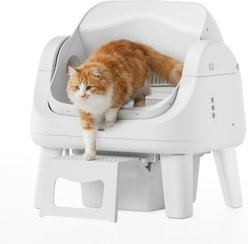 PetPivot AutoScooper 12 Lite Automatic Cat Litter Box, White slide 1 of 9