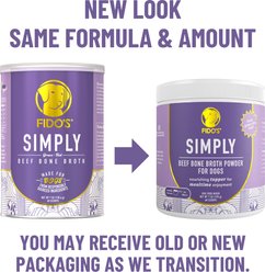 Fido's Bone Broth Simply Grass-Fed Beef Bone Broth Powdered Dog Food Topper, 7-oz jar slide 2 of 9