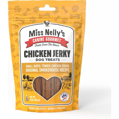 Miss Nelly's Miss Nelly's Canine Gourmet Chicken Sticks Jerky Dog Treats, 16-oz bag