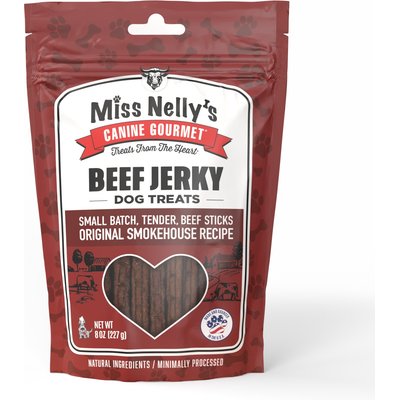 Miss Nelly's Miss Nelly's Canine Gourmet Beef Sticks Jerky Dog Treats, 8-oz bag