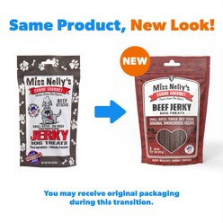 Miss Nelly's Canine Gourmet Beef Sticks Jerky Dog Treats, 8-oz bag slide 2 of 9