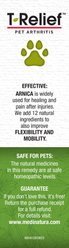 MediNatura T-Relief Arthritis Natural Joint Pain Relief, Homeopathic Mobility Support for Stiffness, Limping & Arthritis Liquid Formula Supplement Oral Drops for Dogs, Cats & Horses, 50-mL slide 2 of 5