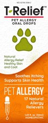 MediNatura T-Relief Natural Itchy Skin Relief, Homeopathic Allergy Support for Skin, Coat, Hives & Sneezing Allergy Liquid Formula Supplement Oral Drops for Dogs, Cats & Horses, 50-mL slide 2 of 5