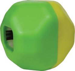 Starmark Treat Dispening Puzzle Ball Exercise Dog Toy, Yellow/Green, One Size