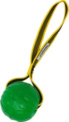 Starmark GripCord Chew Ball Loop Exercise Dog Toy, Green, Large: 3.25-in