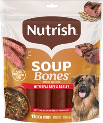 Rachael Ray Nutrish Soup Bones Premium Beef & Barley Flavor Dog Treats, 23.1-oz bag