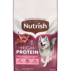 Rachael Ray Nutrish High Protein Beef, Potato & Peas Recipe with Venison & Lamb Dry Dog Food, 23-lb bag