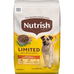 Rachael Ray Nutrish Limited Ingredient Lamb Meal & Brown Rice Recipe Dry Dog Food, 28-lb bag
