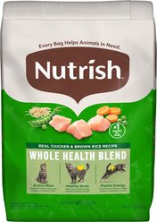 Rachael Ray Nutrish Whole Health Blend Chicken & Brown Rice Recipe Dry Cat Food, 14-lb bag
