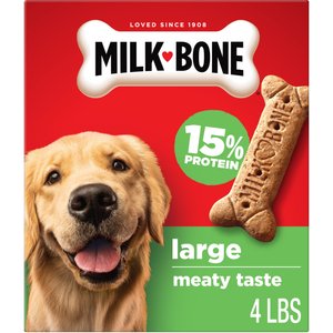 Milk-Bone Original Beef Flavored Crunchy Large Dog Treats, 4-lb box