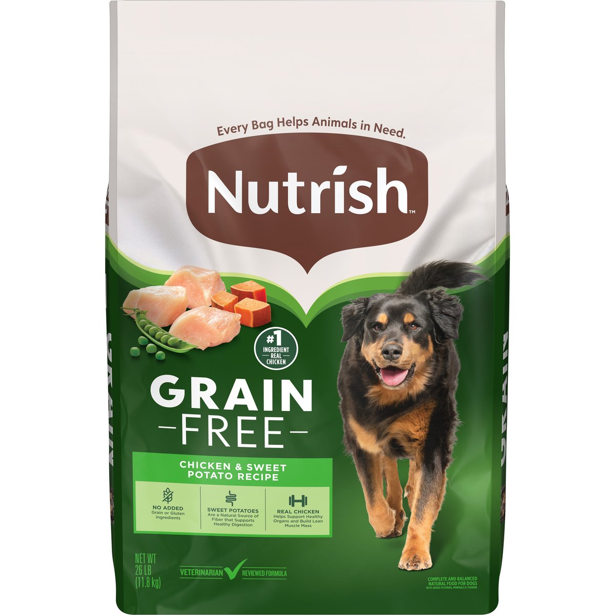 Rachael Ray Nutrish Grain-Free Chicken & Sweet Potato Recipe Dry Dog Food, 26-lb bag