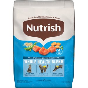 Rachael Ray Nutrish Whole Health Blend Salmon & Brown Rice Recipe Dry Cat Food, 14-lb bag