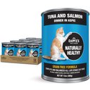 Dave's Pet Food Naturally Healthy Tuna & Salmon Dinner in Aspic Grain-Free Canned Wet Cat Food, 13-oz, case of 12