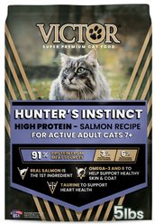 VICTOR Active 7+ Hunter's Instinct High Protein Salmon Recipe Dry Cat Food, 5-lb bag