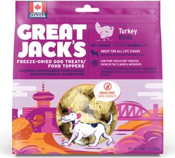 Great Jack's Freeze-Dried Turkey Dog Treats, 14-oz bag