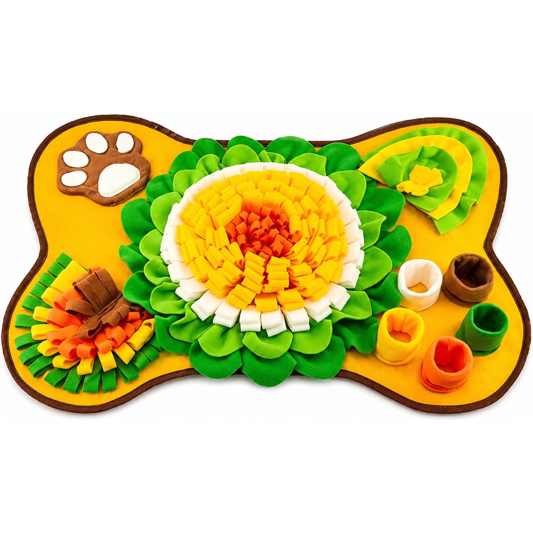 NonoPets Snuffle Mat Interactive Foraging Dog & Cat Toy, 23.6 x 16.9-in
