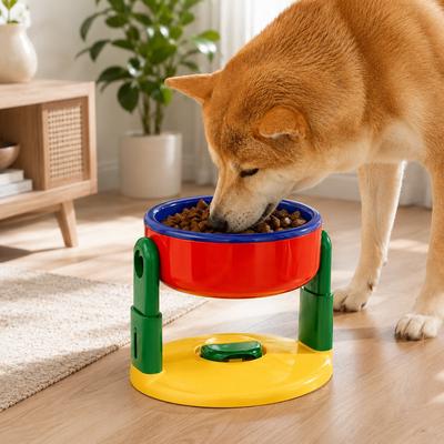 NONOPETS Adjustable Elevated Anti-Slip Suction, Neck-Friendly Removable  Dishwasher Safe Plastic Dog & Cat Bowl, 1.25-cup, Red - Chewy.com