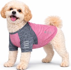 Pet Life Active Hybreed 4-Way Stretch Two-Toned Performance Dog T-Shirt, Pink/Navy, X-Large