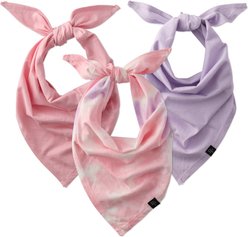 Pet Passion Pink Tie Dye Dog Bandana, Pink Tie Dye, Large, 3 count