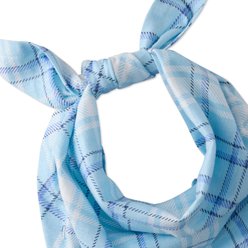 Pet Passion Blue Preppy Plaid Dog Bandana, Blue Preppy Plaid, Small, 3 count slide 2 of 6
