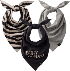 Pet Passion Black Sand Dog Bandana, Black Sand, Large, 3 count