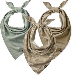 Pet Passion Sage Camo Dog Bandana, Sage Camo, Large, 3 count