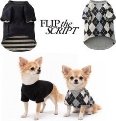 Pet Passion Reversible Tee Dog Shirt, Black Sand, Medium, 2 count slide 2 of 7