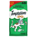 Temptations Classic Seafood Medley Flavor Soft & Crunchy Cat Treats, 48-oz bag
